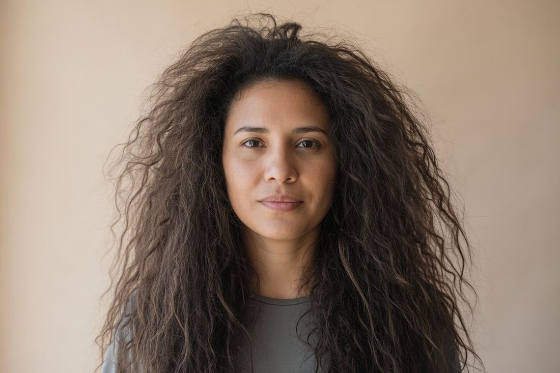 Antes · con frizz