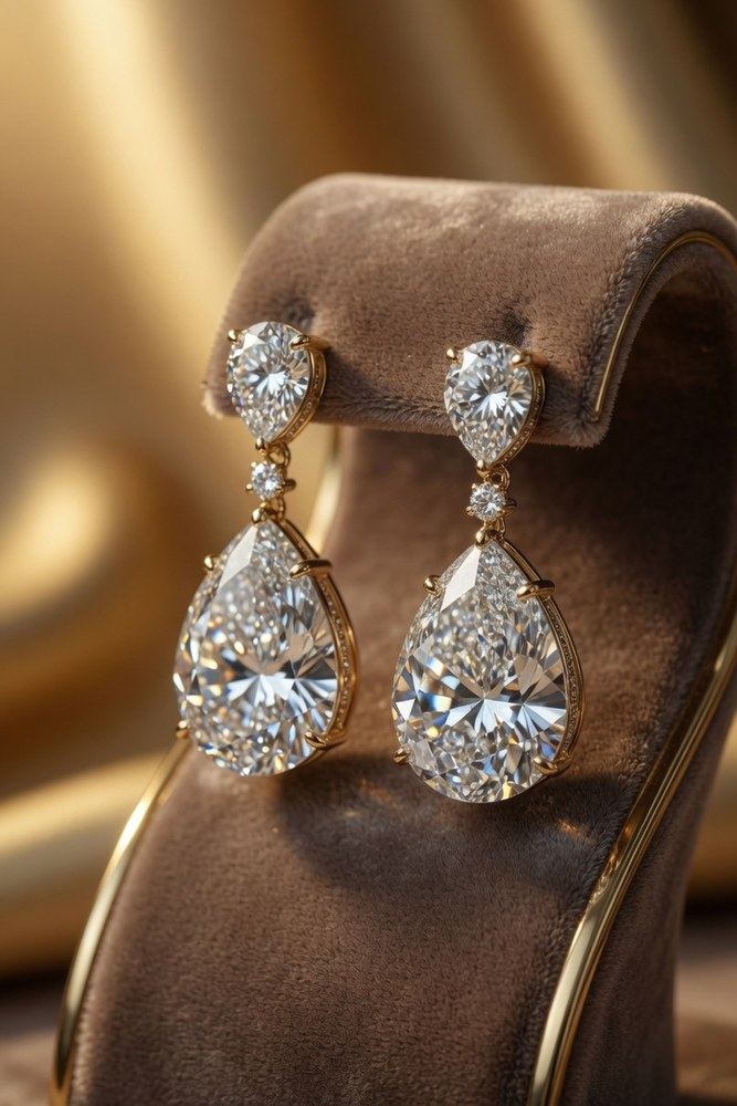 Aretes de diamante