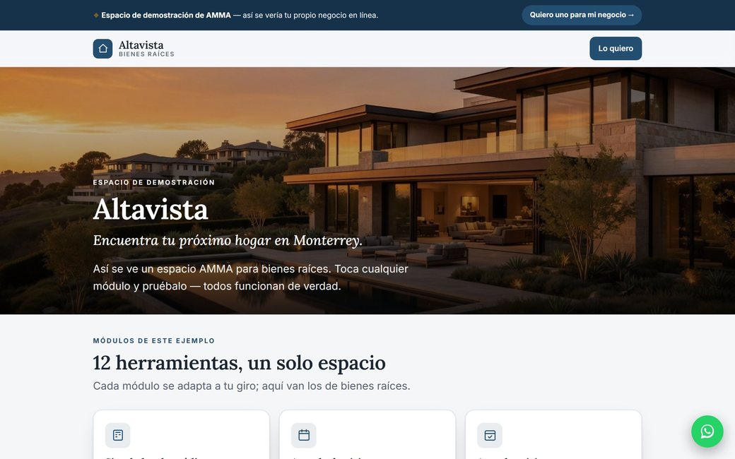 Ejemplo AMMA — Una inmobiliaria